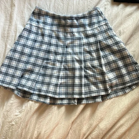 Blue Plaid Hollister Mini Skirt - Picture 1 of 3